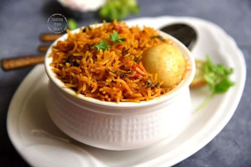 Egg Biryani (Anda biryani)