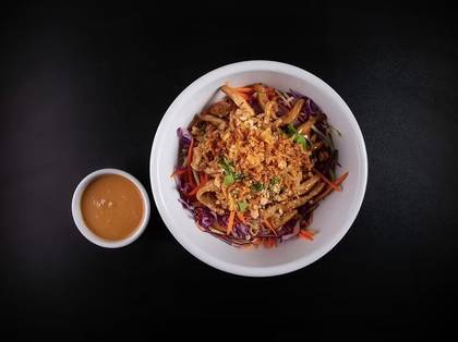 Noodle Salad with Chicken and Peanut Sauce