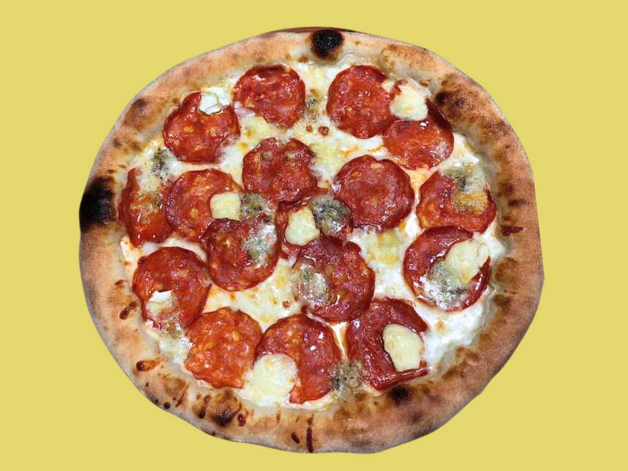Four Cheese and Chorizo Pizza