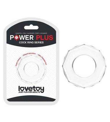POWER PLUS Transparent Cock Ring