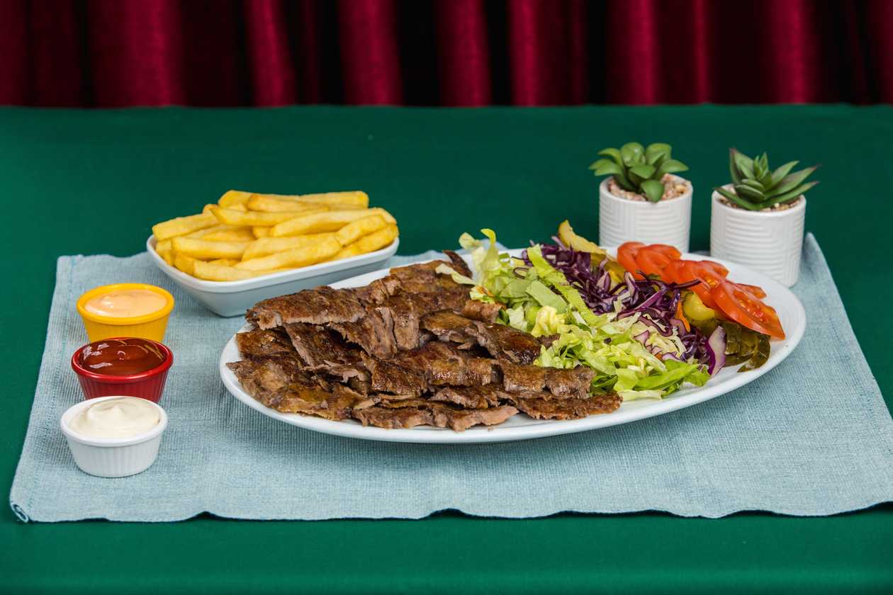 Small meef plate menu