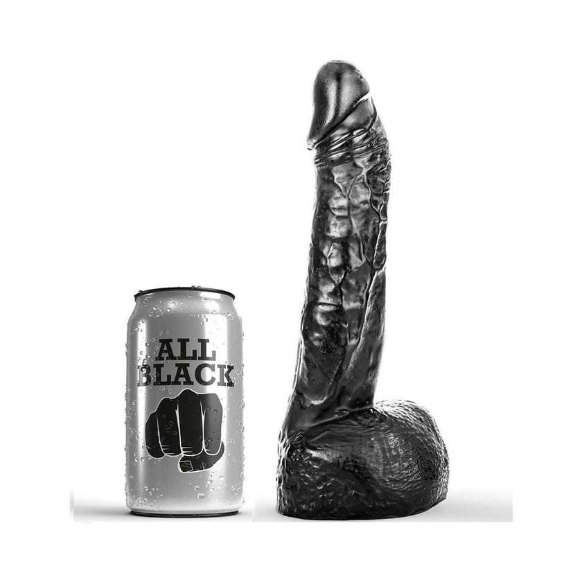 ALL BLACK - Fisting, anal and vaginal dildo (20 cm)