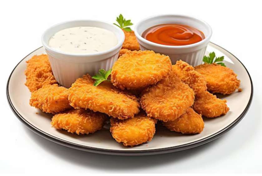 Crispy Chicken Nuggets, Chips and Soda 350ml