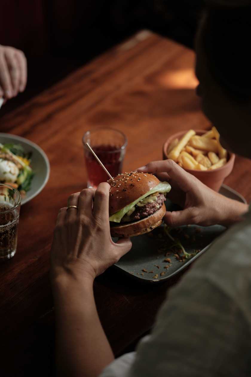 Lamb & beef kefta burger