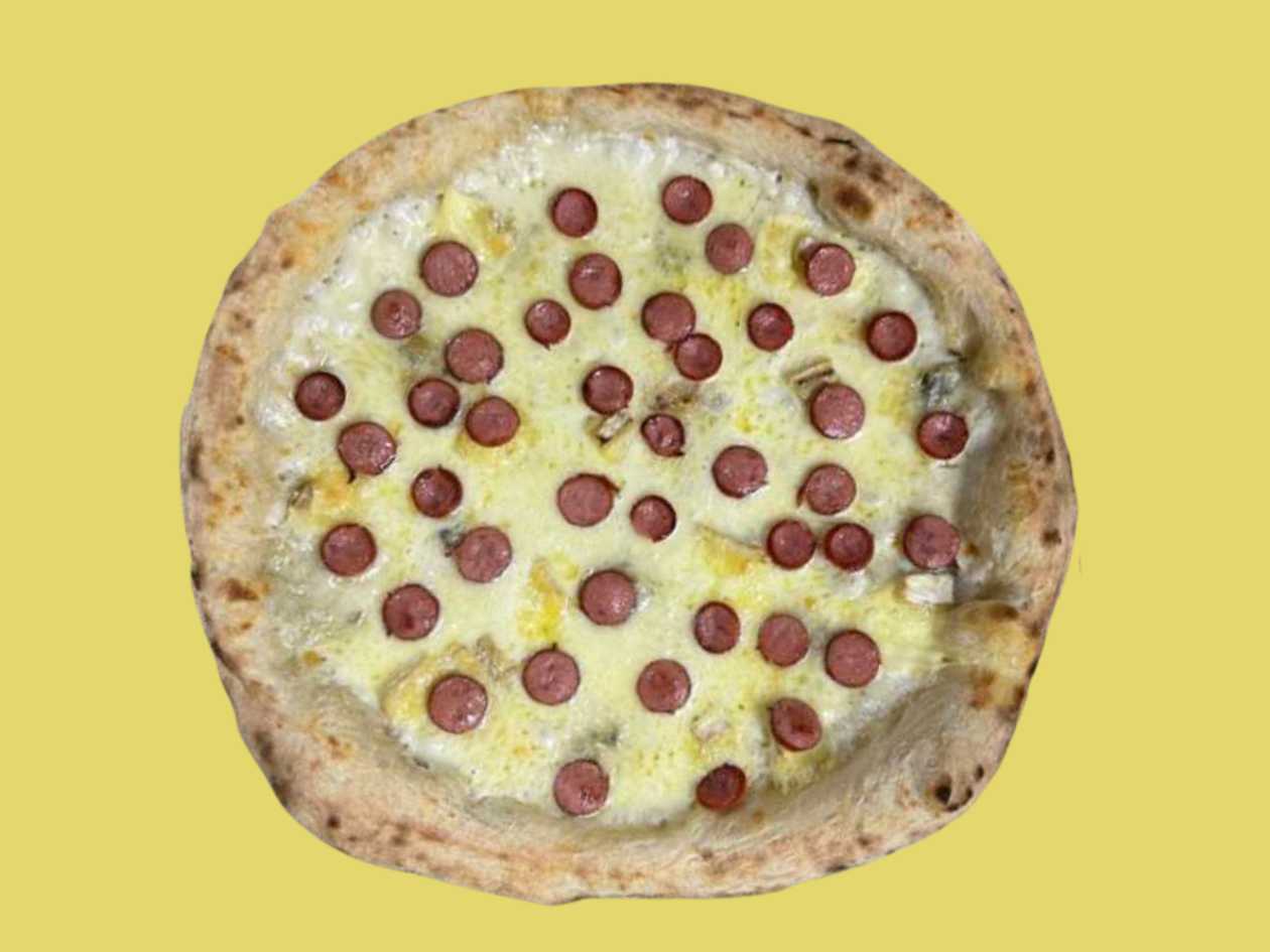 Sausages and Cheese Pizza