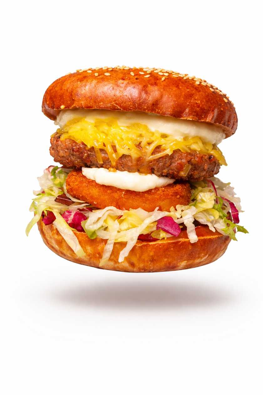 Swiss BeyondMeat burger