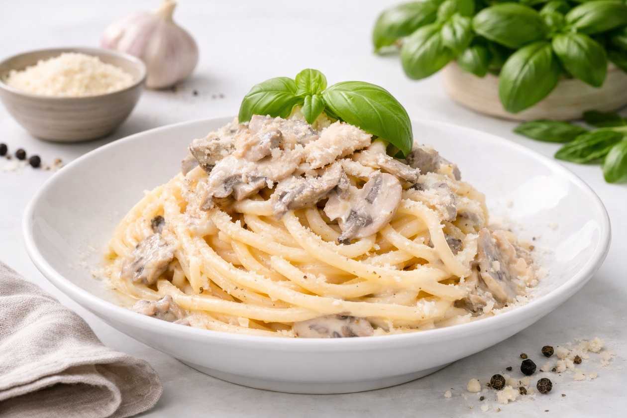 Pollo e funghi
