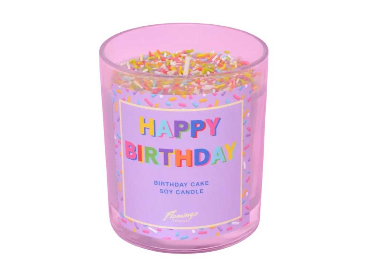 Birthday Cake Happy Birthday Sprinkle Candle