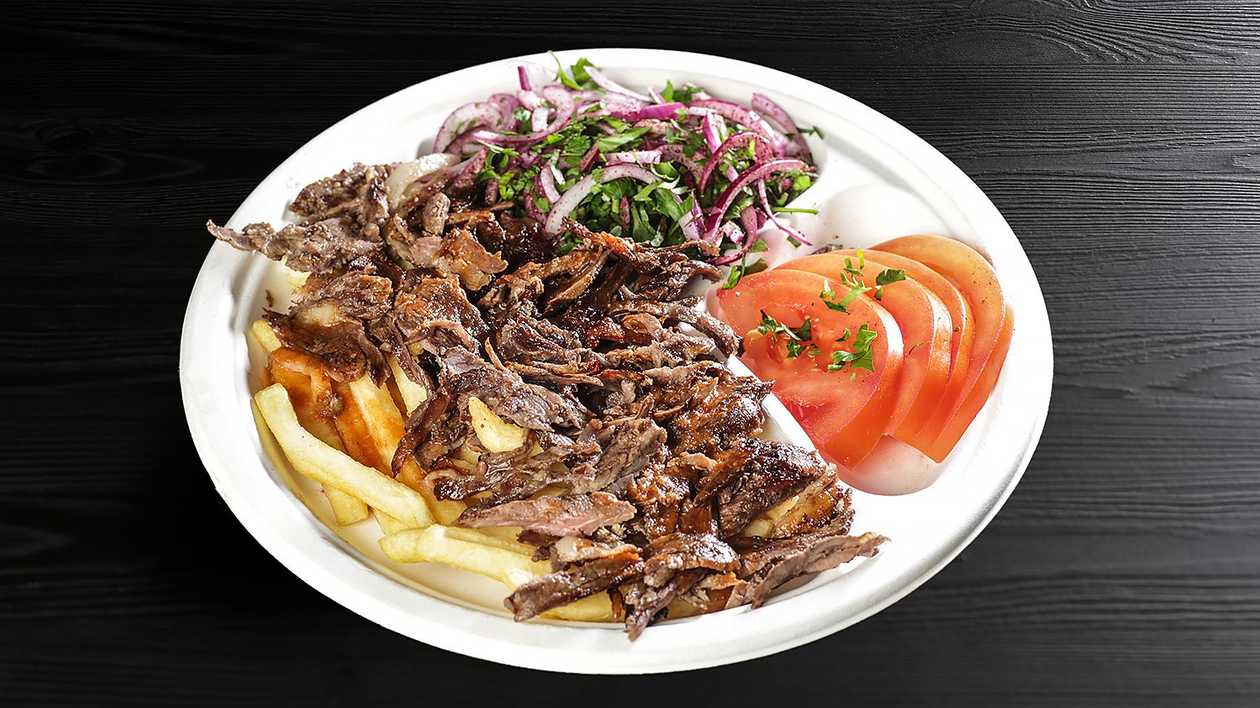 SHAORMA DE VITA-BERBECUT LA FARFURIE CU CARTOFI