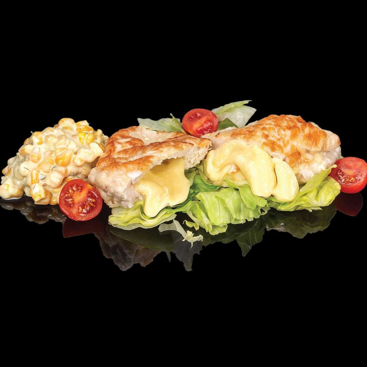 Пълнено пилешко филе с моцарела