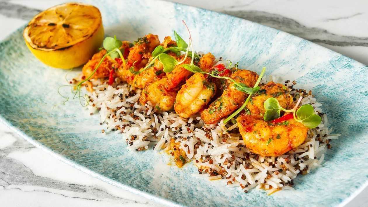 Spiced Garlic Prawns