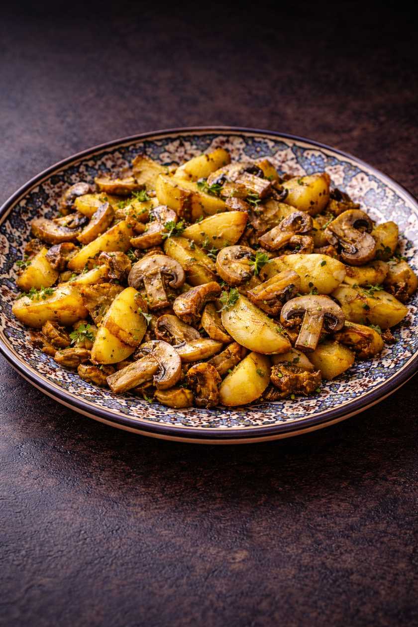 ZAPEČENÉ ŽAMPIONY A BRAMBORY