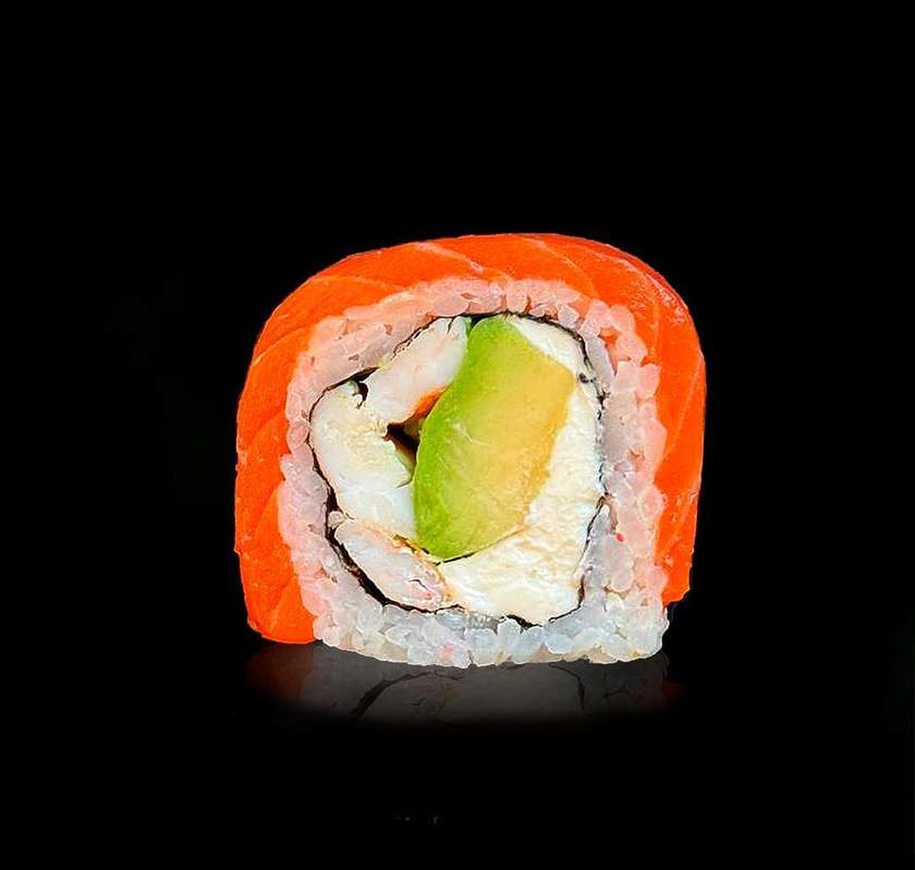 ФІЛАДЕЛЬФІЯ З КРЕВЕТКОЮ ТА ЛОСОСЕМ