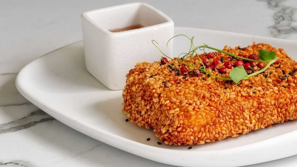 Sesame Crust Feta Parcel