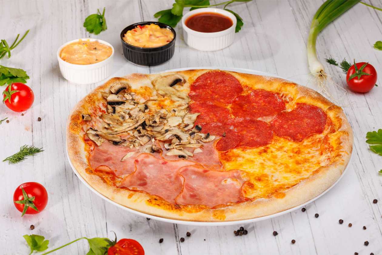 Pizza quattro stagioni mare