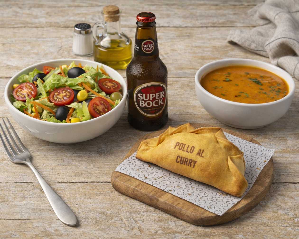 1 Muns + Bebida + Sopa ou Salada