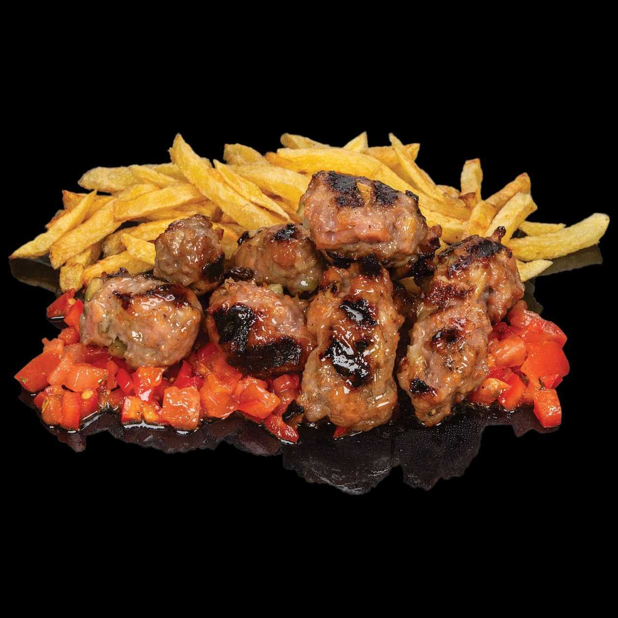 Ущипци по лесковашки с пържени картофи