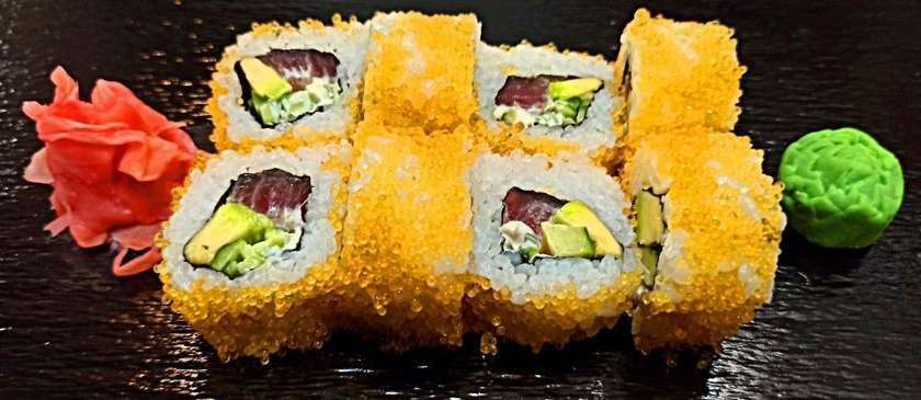 California tobiko tuna