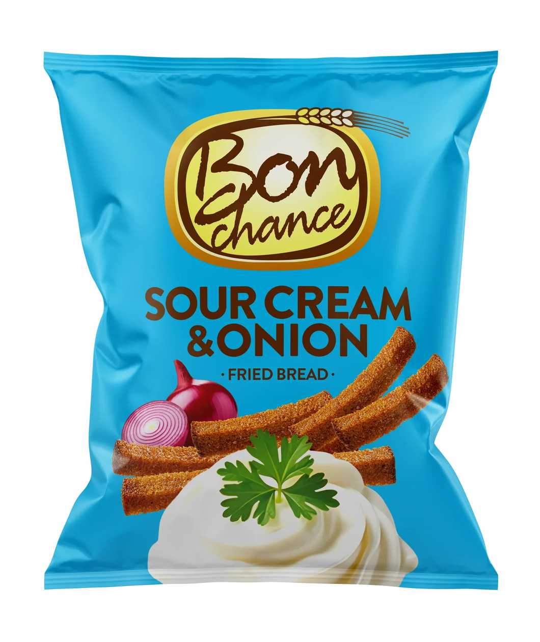 Bon Chance keptos duonos lazdelės grietinės ir svogūno skonio, 150g