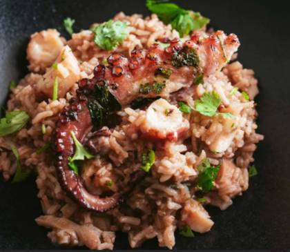 Octopus Rice Kasa Crioula Style