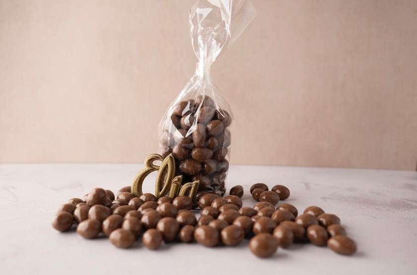 Chocolate covered hazelnuts