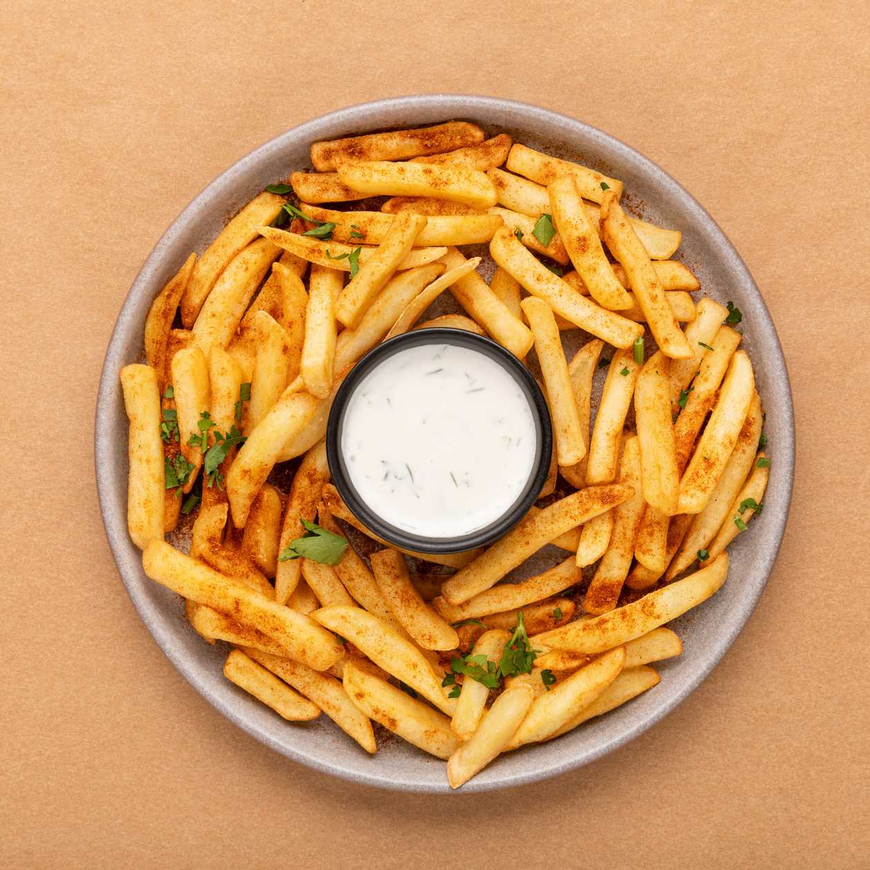 French fries & sauce