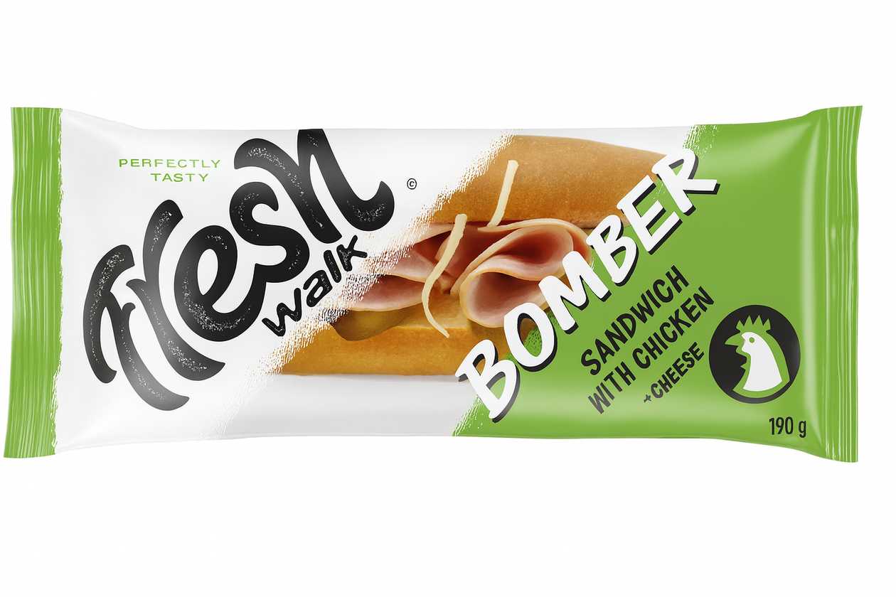 BOMBER Chicken and Cheese Sandwich 220g