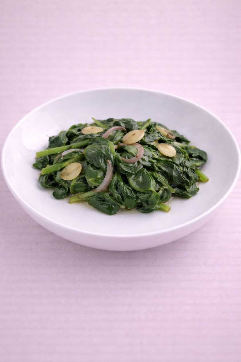 90. Spinaci con Aglio
