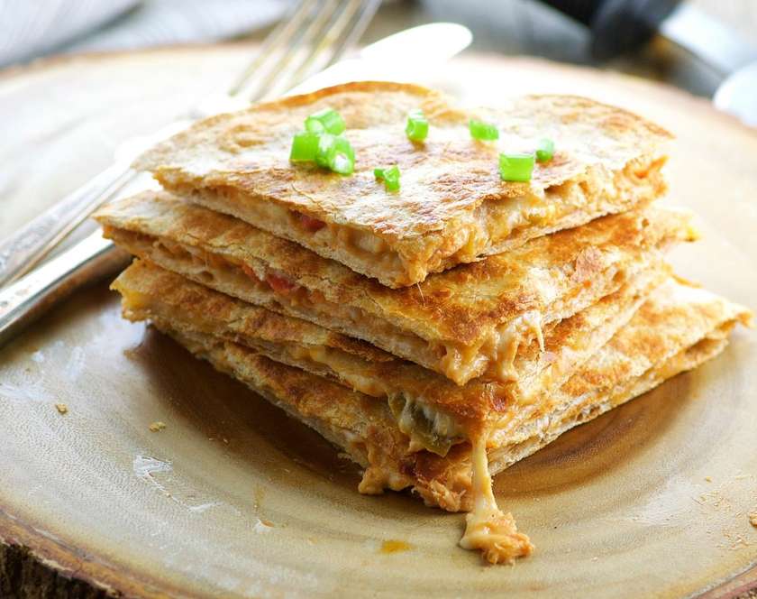 Egg tuna quesadilla