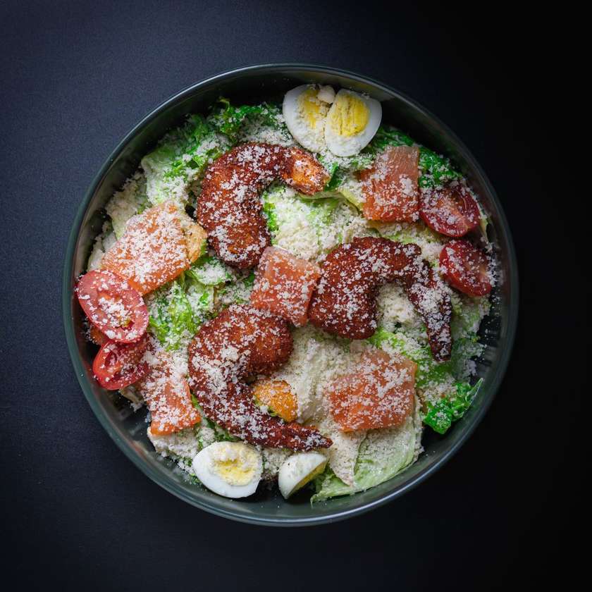 Caesar Salad with Seafood