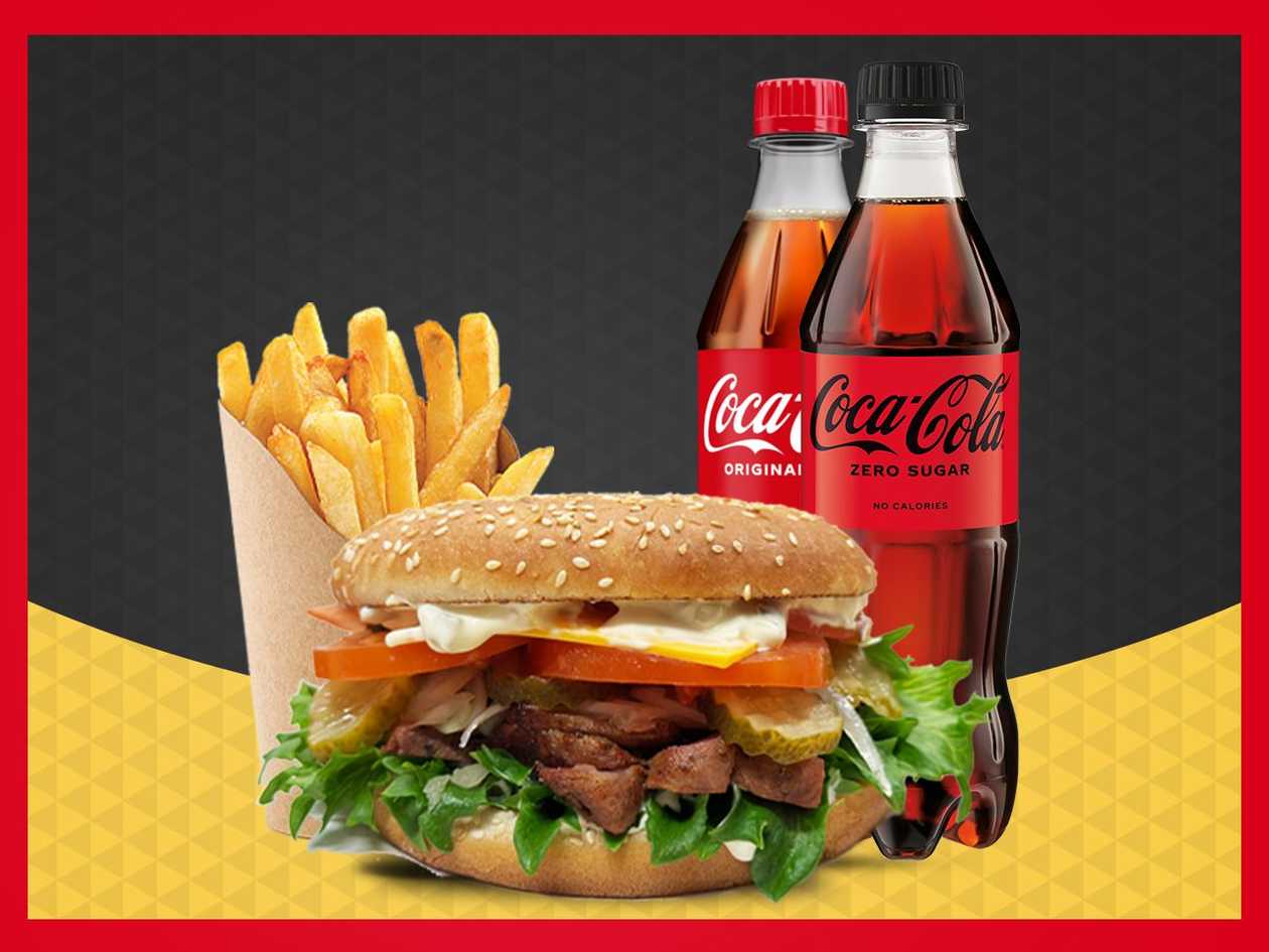 Suur šašlõkiburgeri combo