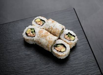 California sezam grill salmon