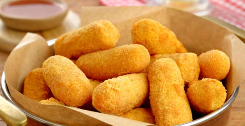 Sweet Corn Croquette with Cilantro Mayonnaise