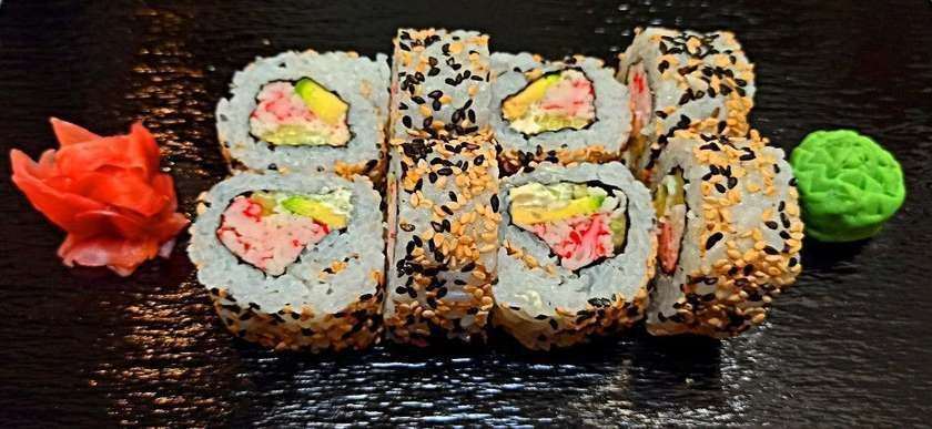 California sezam roll kani