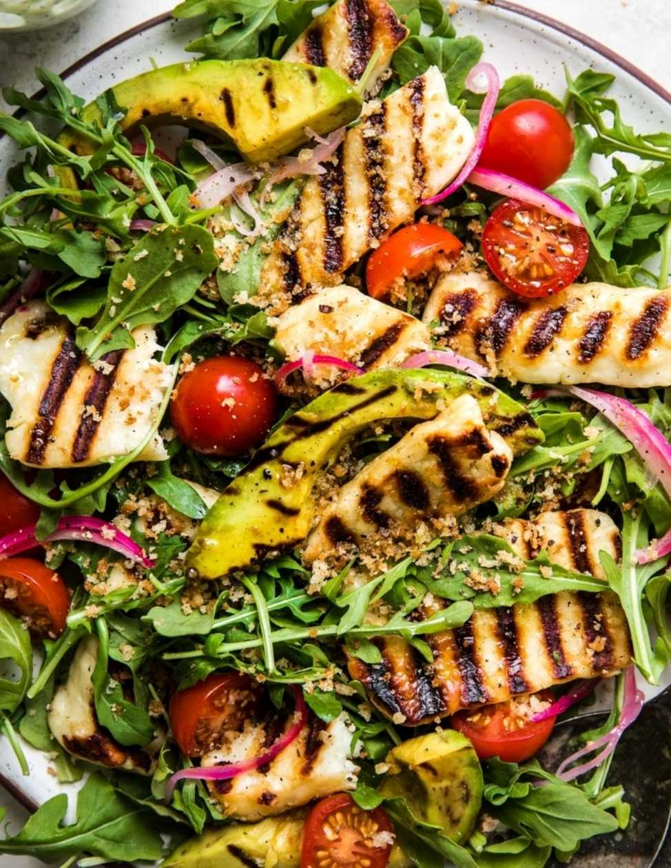 halloumi salad