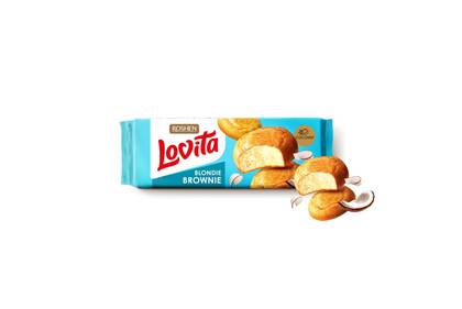 Sausainiai ROSHEN LOVITA BLONDIE BROWNIE, su kokosais, 152 g
