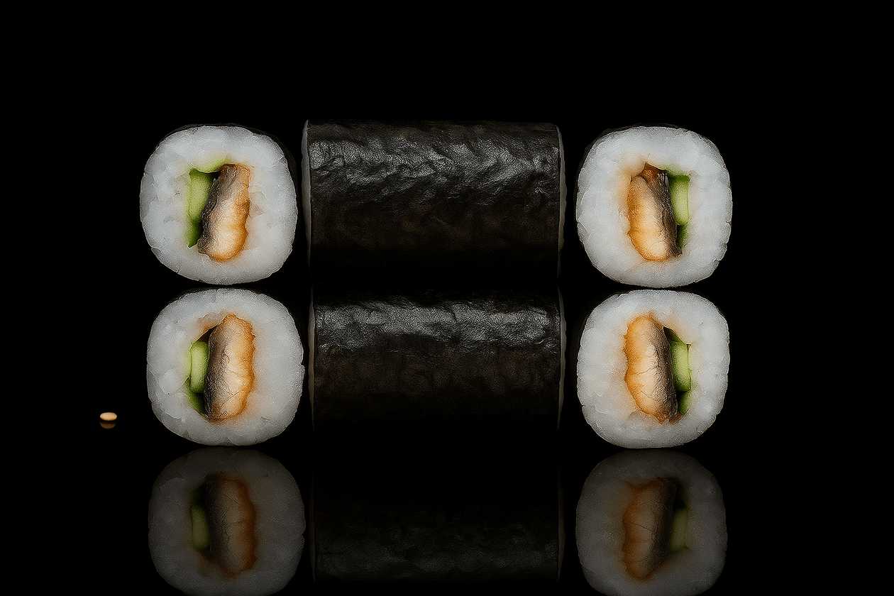Hoso Maki Unagi Kabayaki s okurkou
