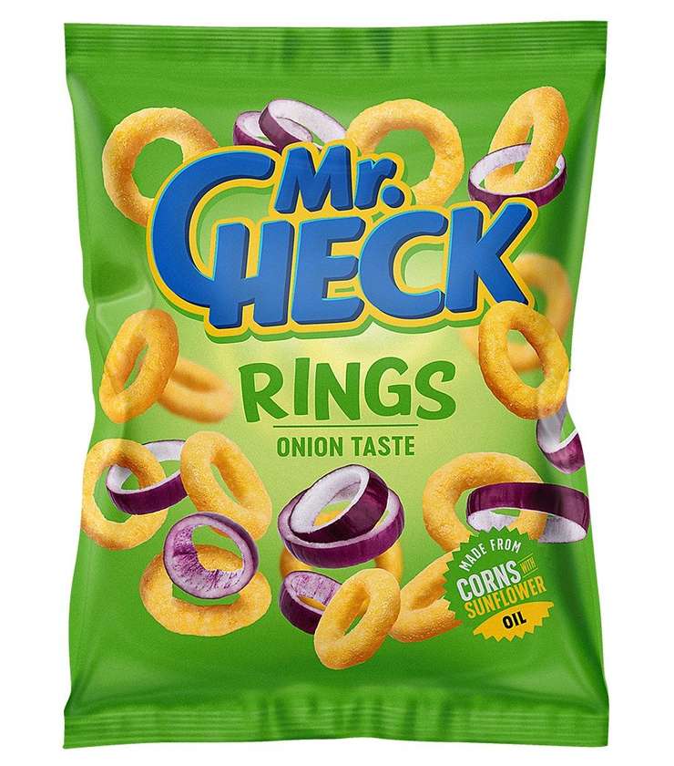 Mr.Check kukurūzų traškučiai svogūnų skonio, 150g