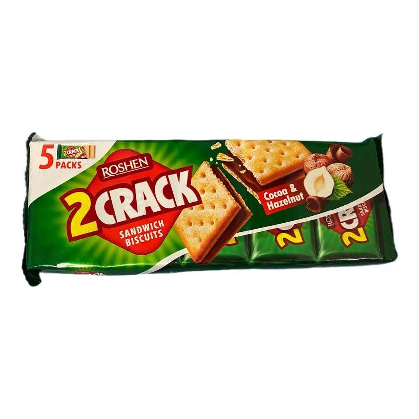 Sausainiai "2 CRACK" su kakaviniu riešutiniu įdaru 190g