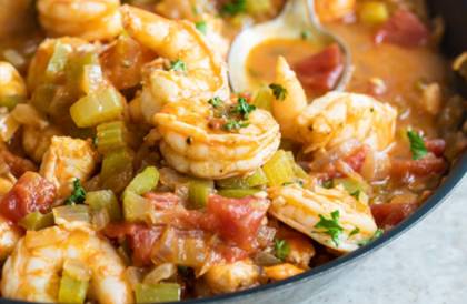 Creole Style Shrimp with Cocktail Sauce