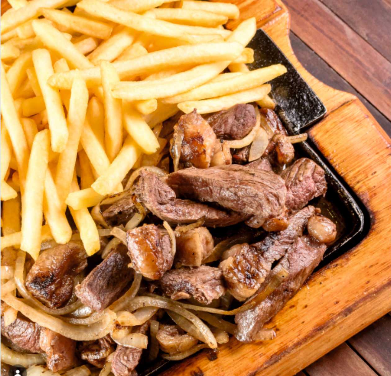 Sirloin Steak with Onions