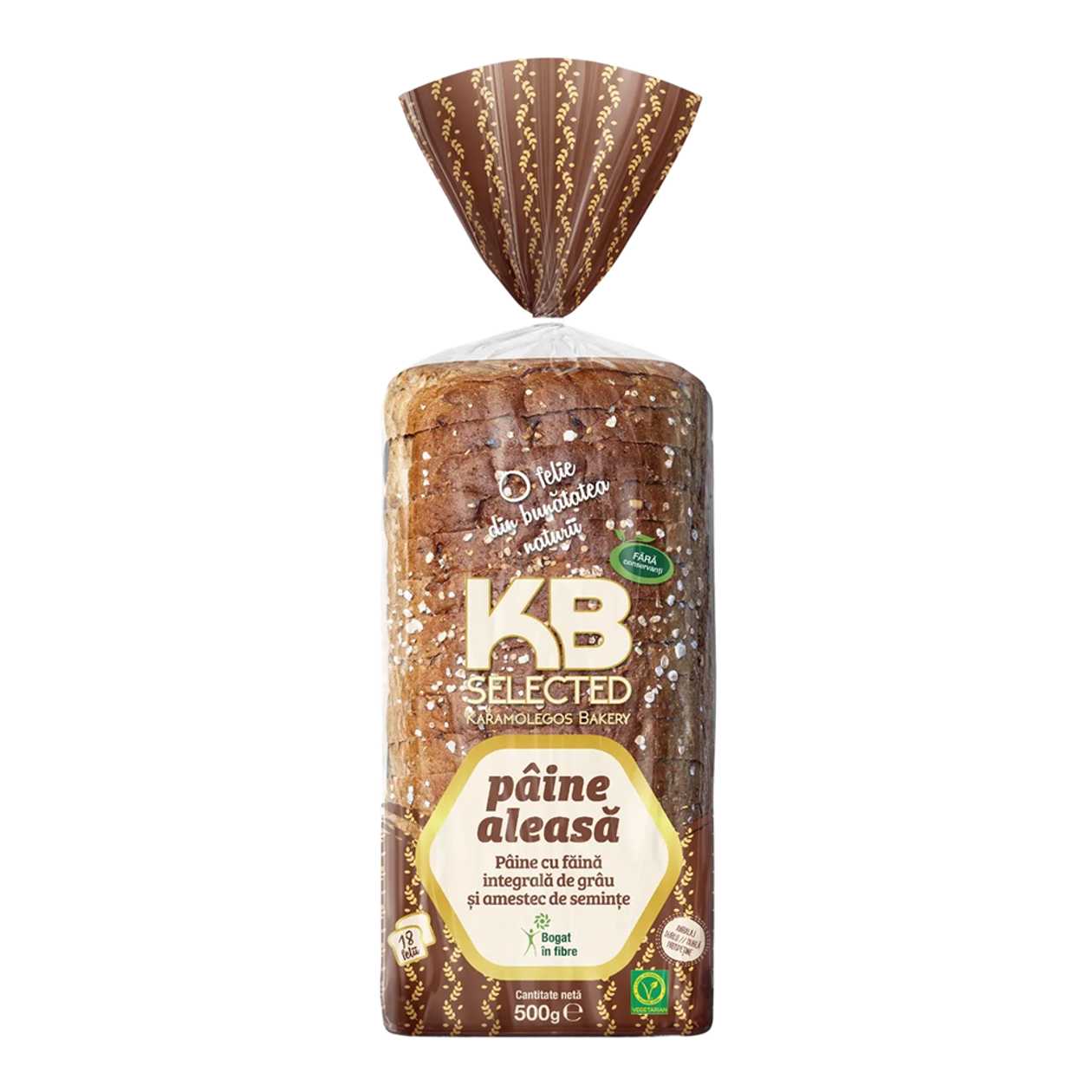 KB, Paine Fel Multicereale Seminte, 500 g (expiră în curând)