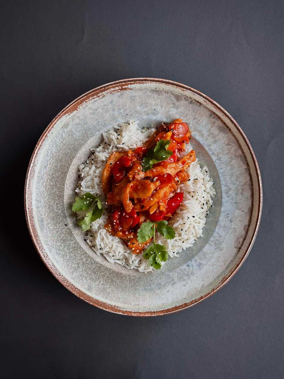 Chicken in Sweet and Sour Sauce