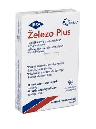 IBSA Iron Plus 20 Orally Disintegrating Films