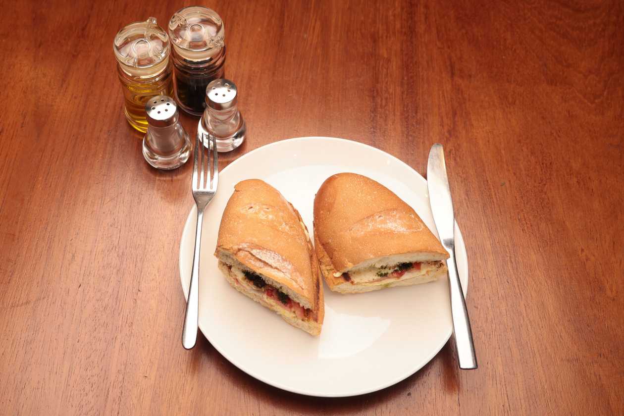 Salmon and Stracchino