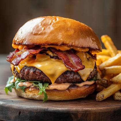Cheese Beef Bacon Burger