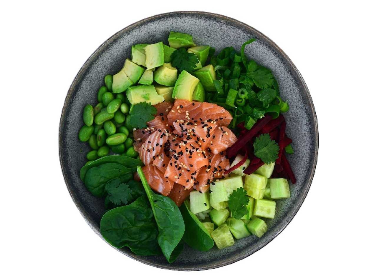 Salmon Miso Poke Bowl