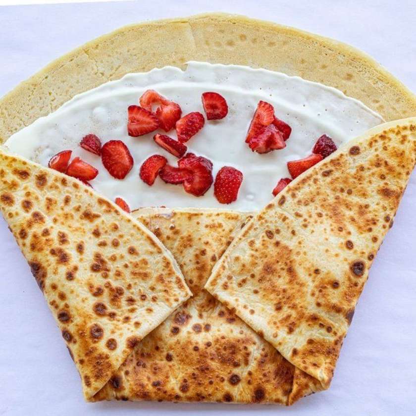 White Chocolate Crepe