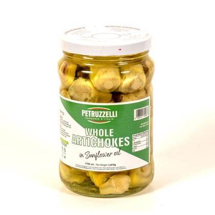 Grilled artichoke hearts PETRUZZELLI in sunflower oil 1.7l