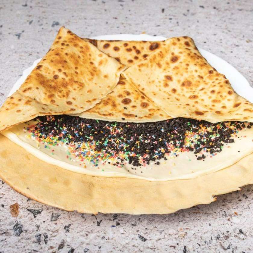 Caramel & White Chocolate Crepe